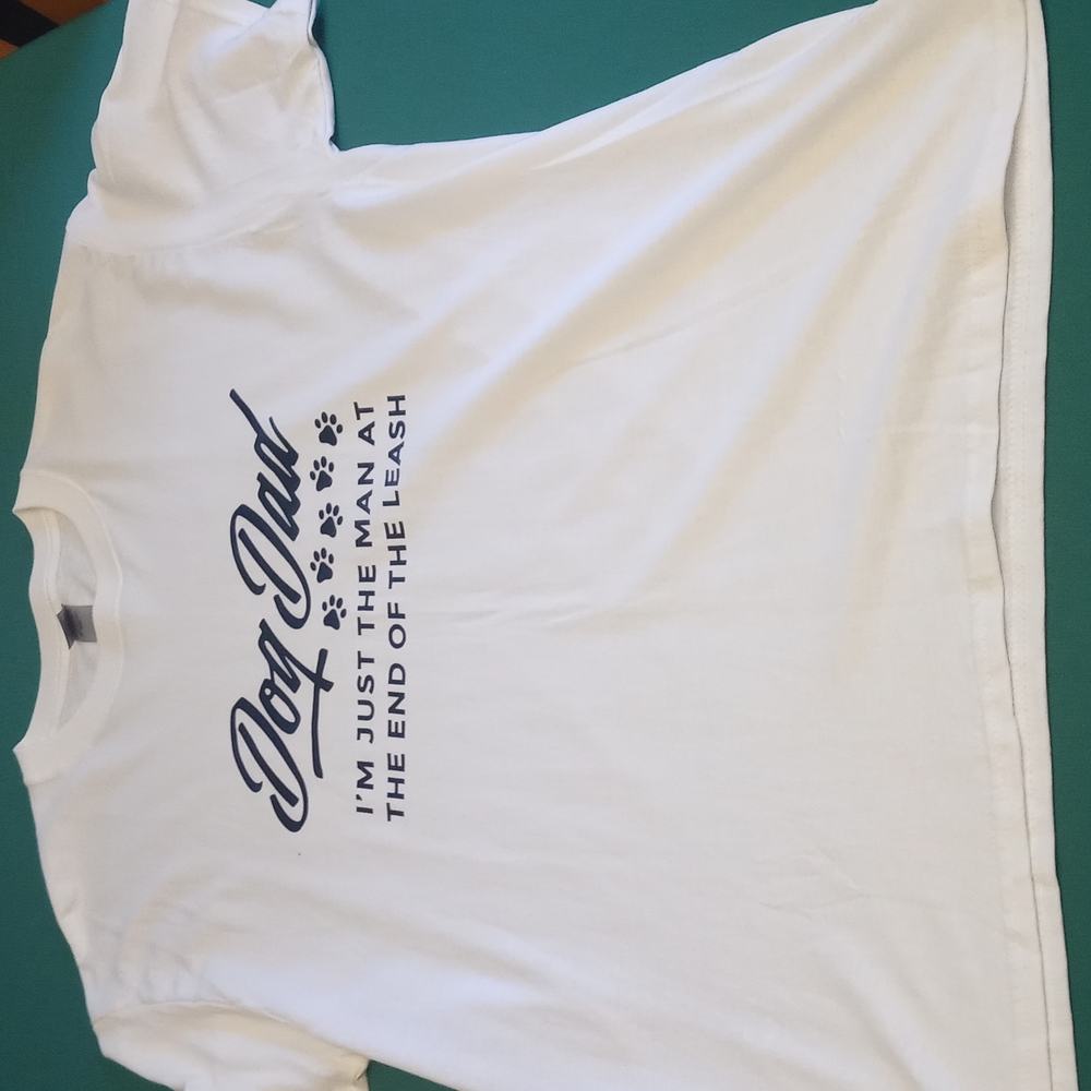 Dog Dad White Size Large